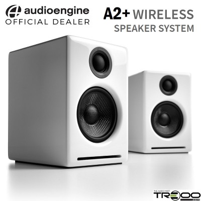 Audioengine A2+无线aptX蓝牙5.0立体声桌面书架扬声器